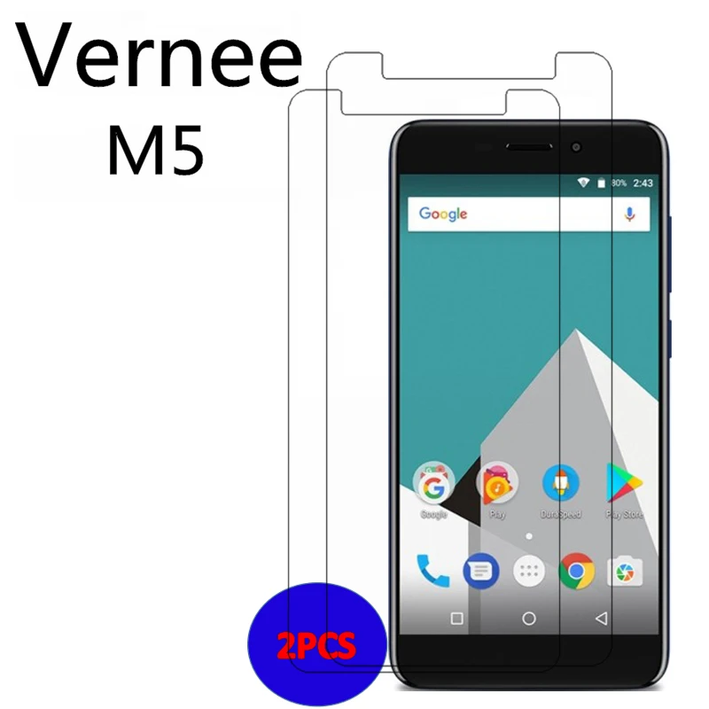 2 шт. для Vernee M5 закаленное стекло ультратонкое Переднее защитная пленка