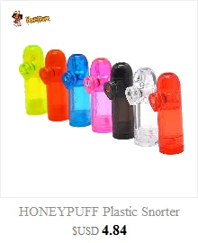 HONEYPUFF, 5 шт./лот, маленький размер, 53 мм/67 мм/82 мм, стеклянный табак, Диспенсер, пуля, ракета, трубка, табак, трубка, нюхание, цвет, случайный