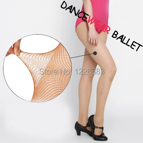 

Free Shipping Wholesale Discount Candy Toffee And Black Women Spandex Cheap Basic Ballroom Latin Fishnet Dance Tights