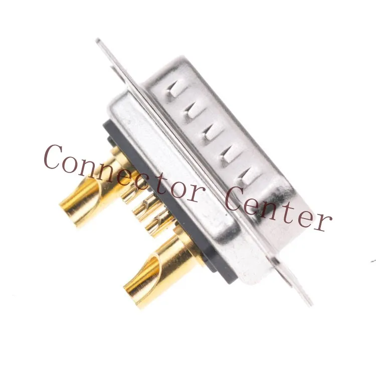 High Power 7W2 Male Solder Type D-sub Connector Machined Pin Full Gold Flash Wire | Обустройство дома