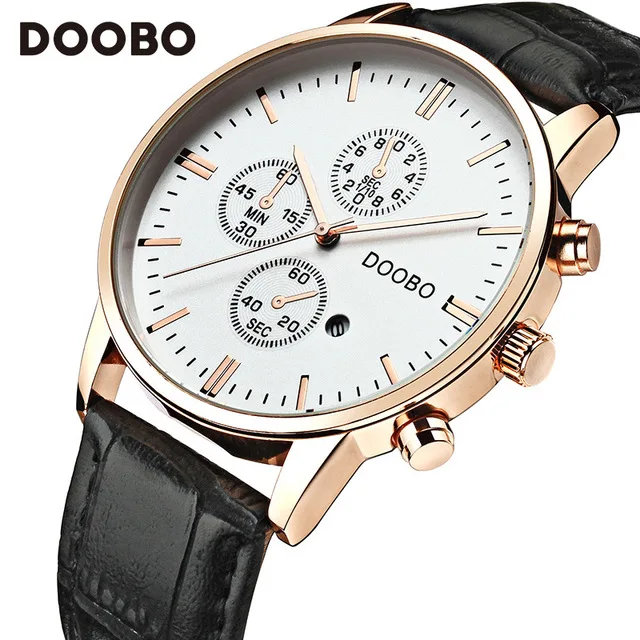 2018 Fashion Brand DOOBO Casual Business Mens Watches Luxury Quartz Watch Men Wristwatches Quartz-Watch Relogio Masculino | Наручные часы