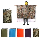 Плащ-рюкзак 3 в 1, водонепроницаемый дождевик с капюшоном, для пеших прогулок, велоспорта, плащ от дождя