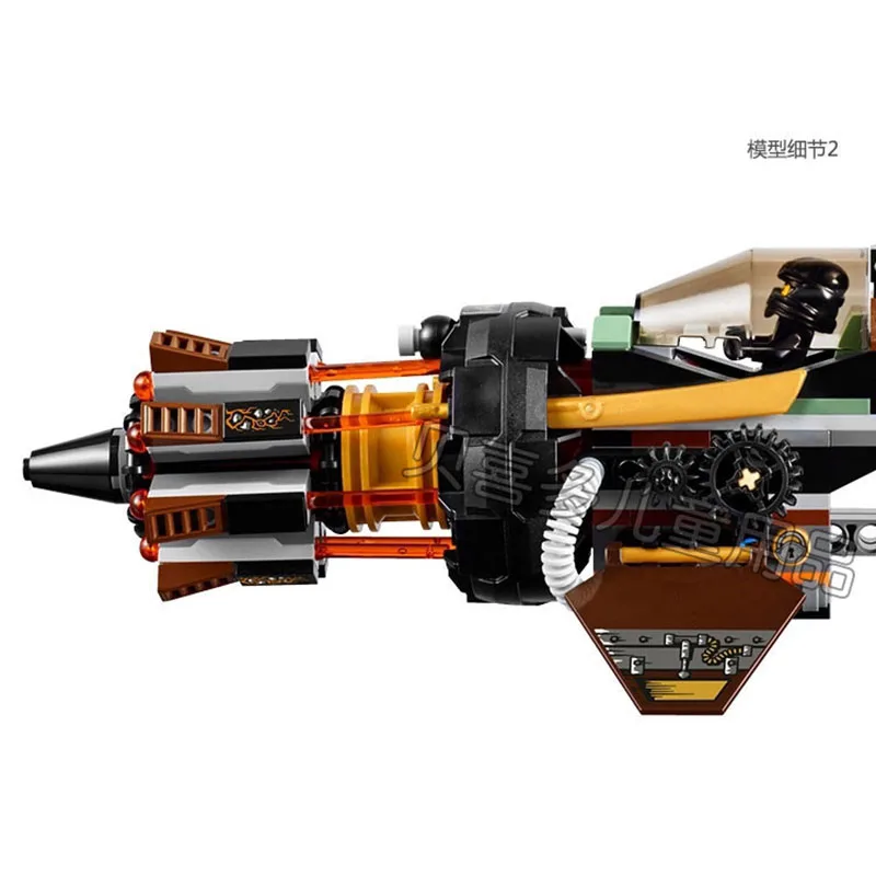 Bela BL10322 Совместимость Legoe Ninjagoe грохочущий фехтовальщик строительные блоки