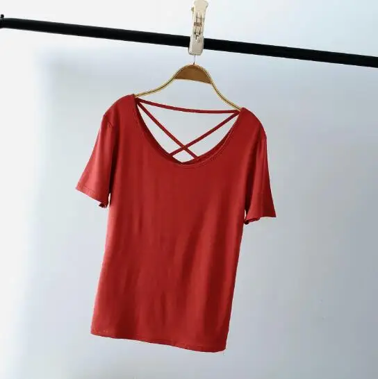 Новая повседневная футболка женская сексуальная хлопковая летняя с коротким