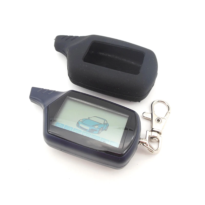 B9 2-way LCD Remote Control Key Fob Chain Keychain + Tamarack Silicone Case for Russian Two Way Car Alarm System Starline | Автомобили и