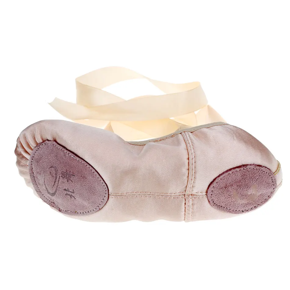 MSMAX B121 Dance Shoes Girls Ballet Latin Children Flat Sneakers Practice Dancing Silk Riband |