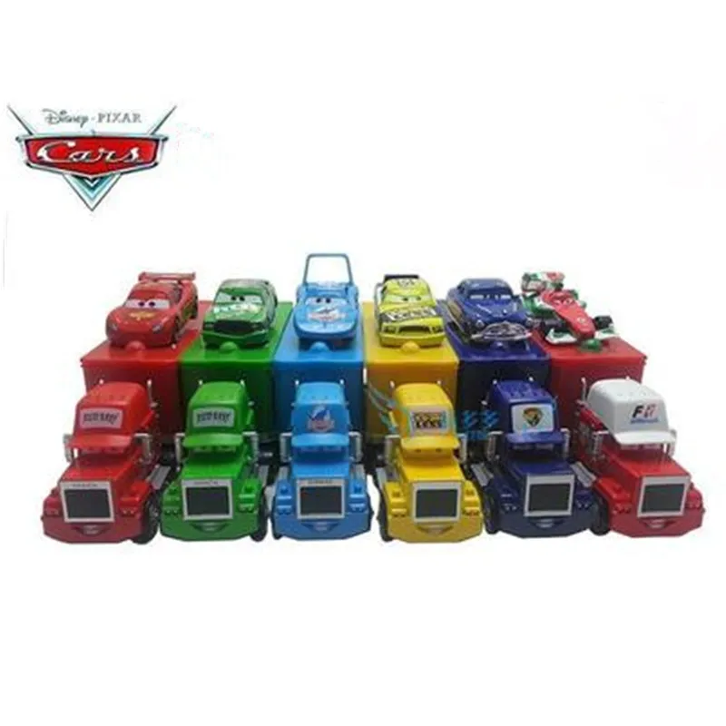 Disney New Pixar Cars Lightning McQueen Mack Uncle Truck &amp Racer литые игрушки из металлических сплавов