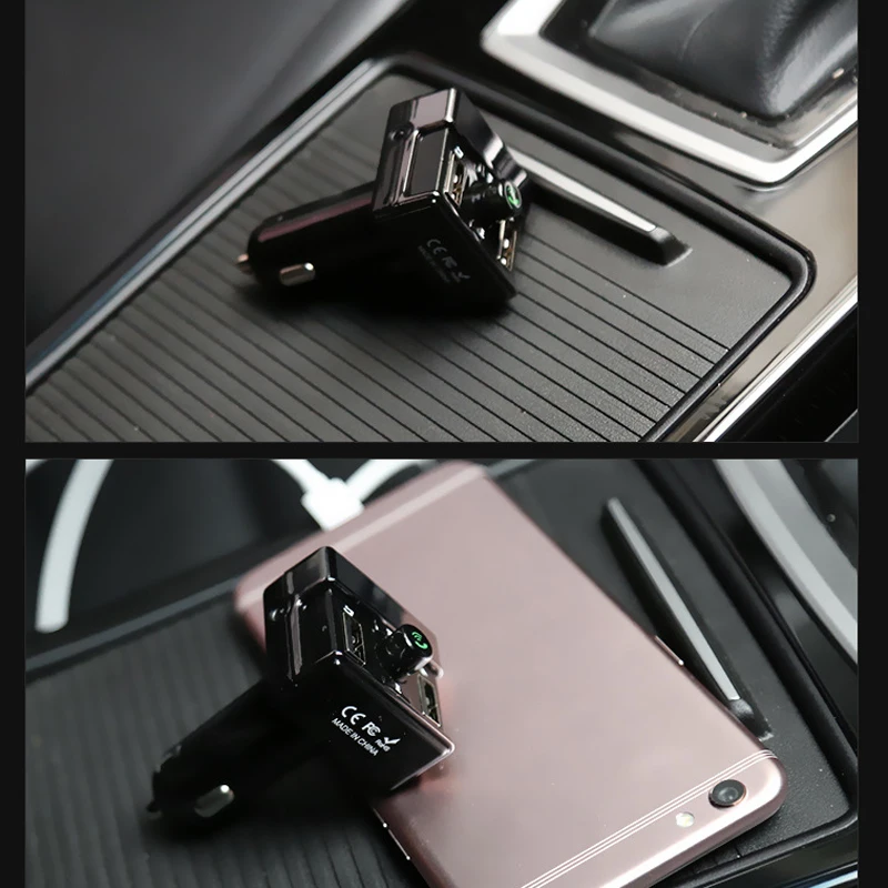 Car Bluetooth Kit 5V 2.1A FM Transmitter Handsfree Auto MP3 Music Player Support TF Card/U Disk Play USB Charger A1 | Автомобили и