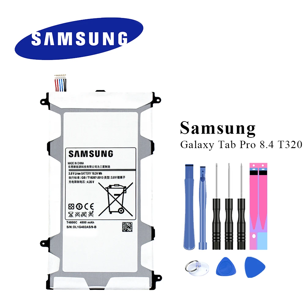 Планшетный аккумулятор для samsung Galaxy Tab Pro 8,4 SM-T320 T321 T325 T4800E T4800C, высококачественный аккумулятор с инструментами