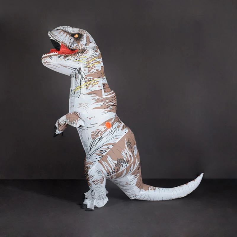 Надувной динозавр T REX костюмы для взрослых Kid Для женщин Для мужчин Blowup T-Rex Dinosaur Хэллоуин надувной костюм талисман партии платье