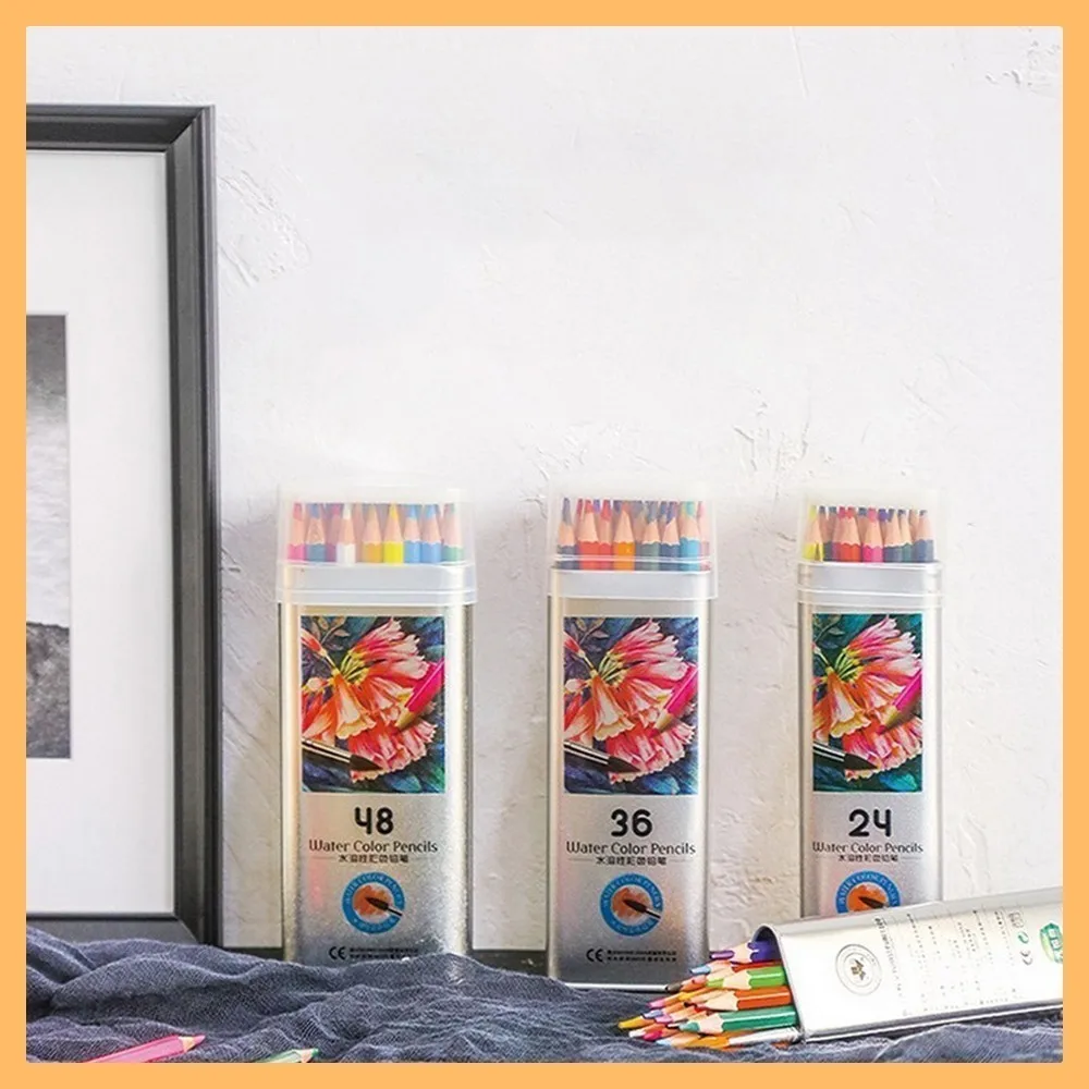 SYU 12/18/24/36/48 water-soluble pencil color bright children's graffiti lead paint brush environmental safety NEW | Канцтовары для