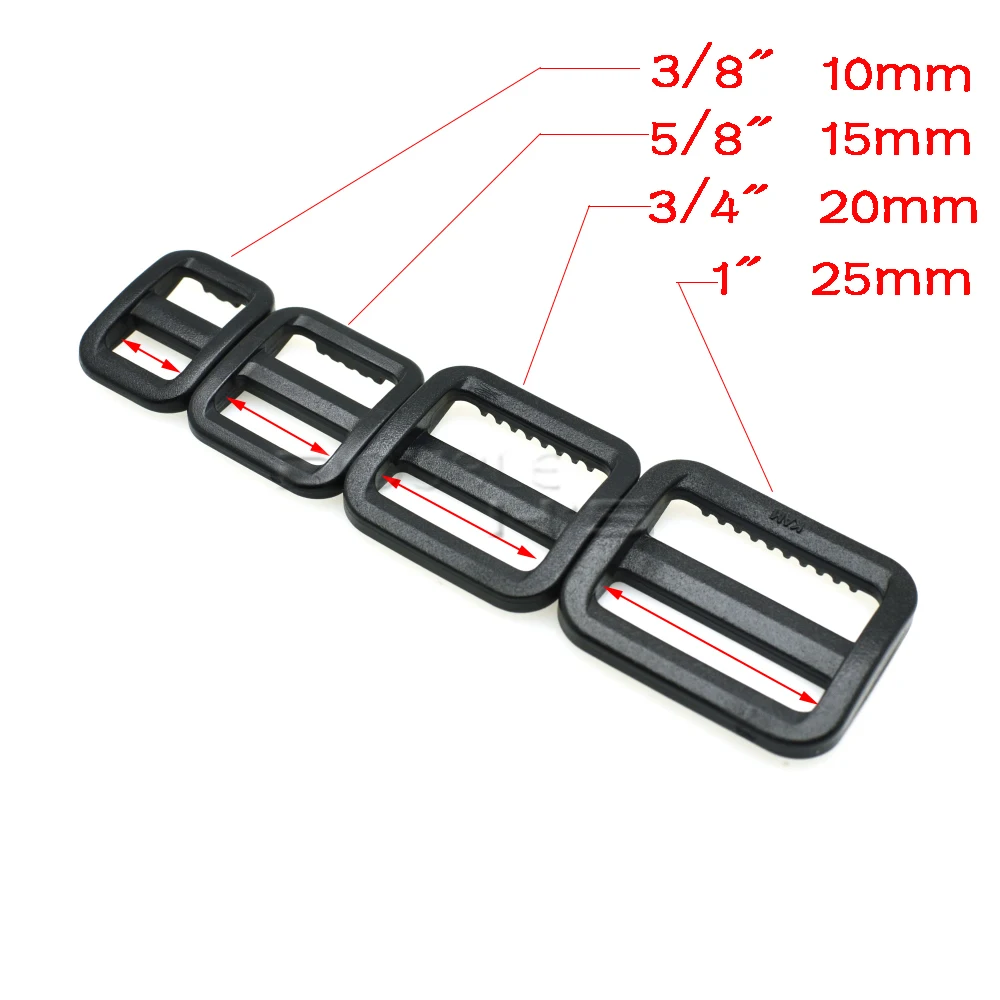 Пластиковый слайдер Tri Glide регулировать пряжки более широкий стиль лямки рюкзака