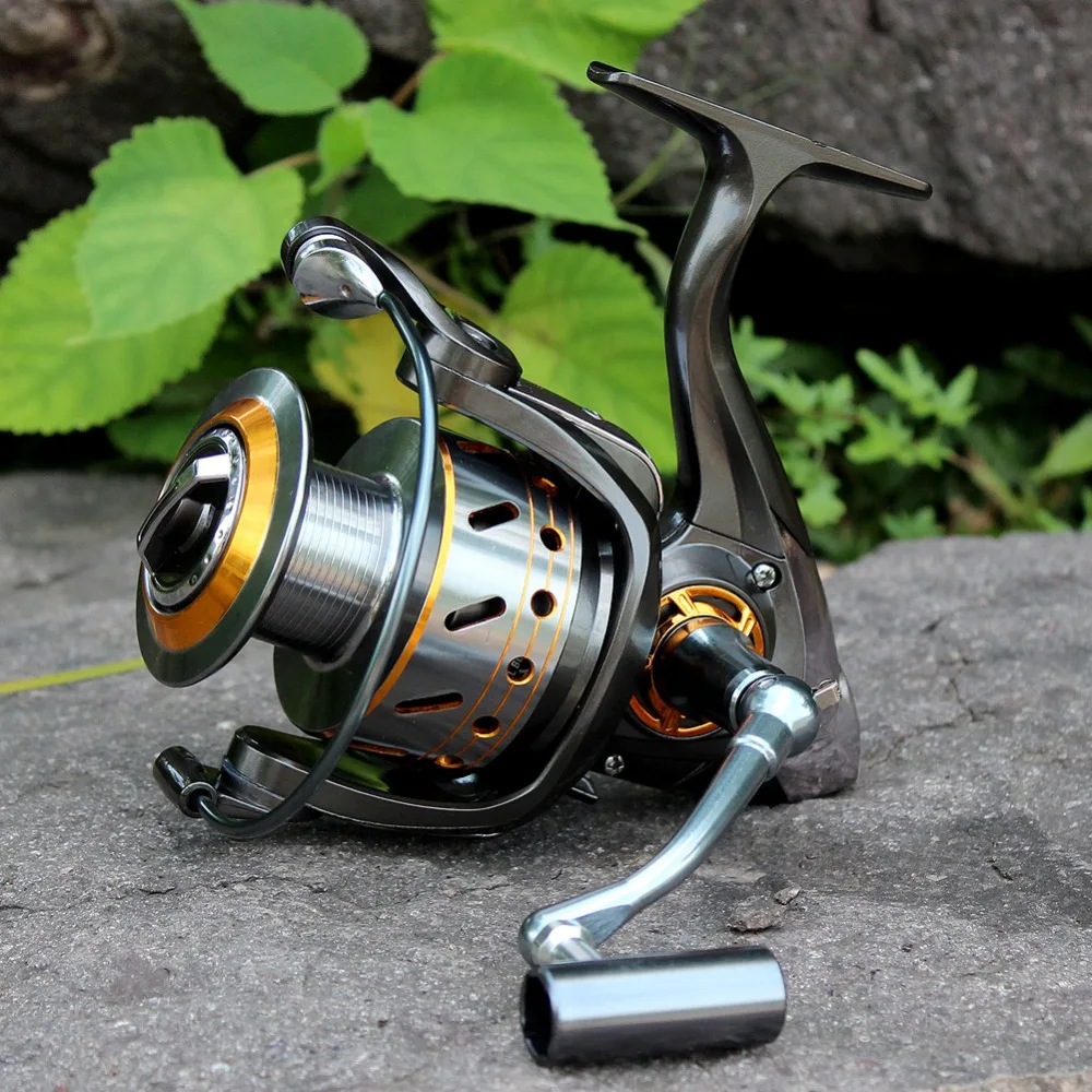 Sougayilang 12 + 1BB металлическая катушка для карпа 5 2: 1/5. 1:1 Катушка спиннинга Углеродные
