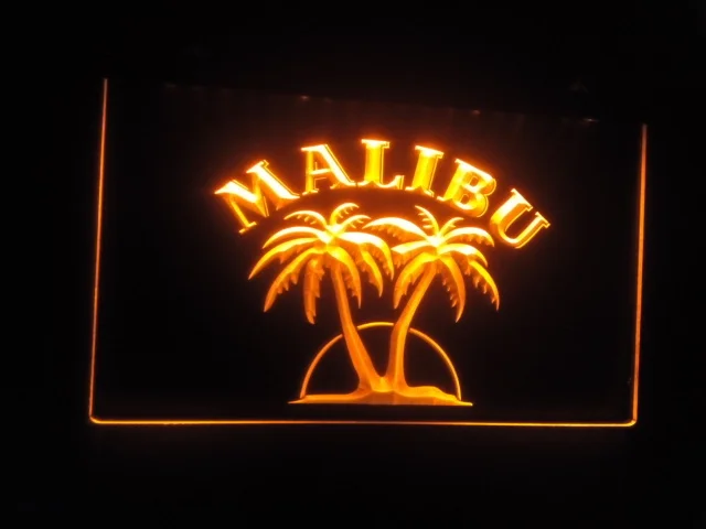 B21 Malibu ром Бар Паб Новый светодиодный неоновый светильник вывеска винтажная