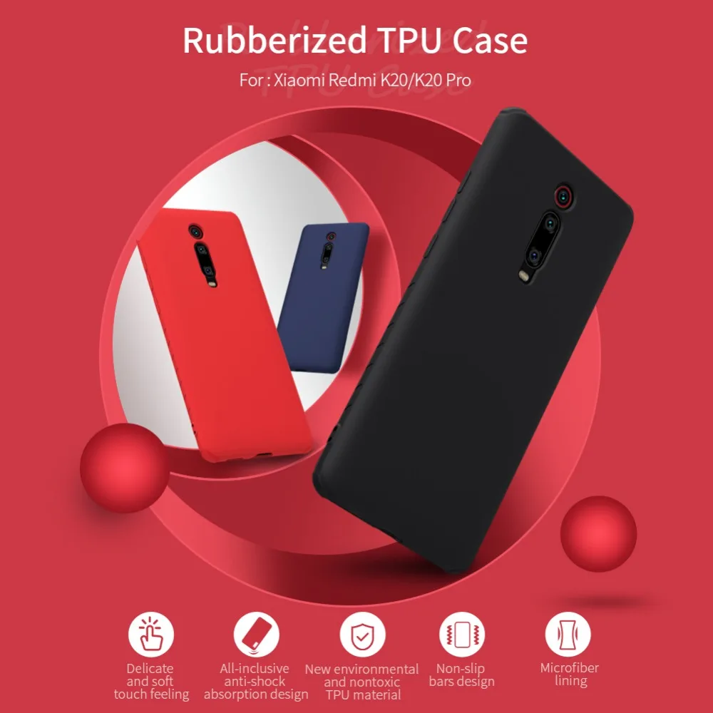 Для Xiao mi Red mi K20 K 20 Pro чехол NILLKIN резиновый обернутый силиконовый Гладкий защитный чехол для Xiao mi 9T mi 9T Pro Чехол