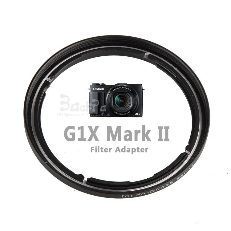 10 шт. для Canon PowerShot G1X Mark II адаптер фильтра объектива фотоаппарата фотообъектив 58