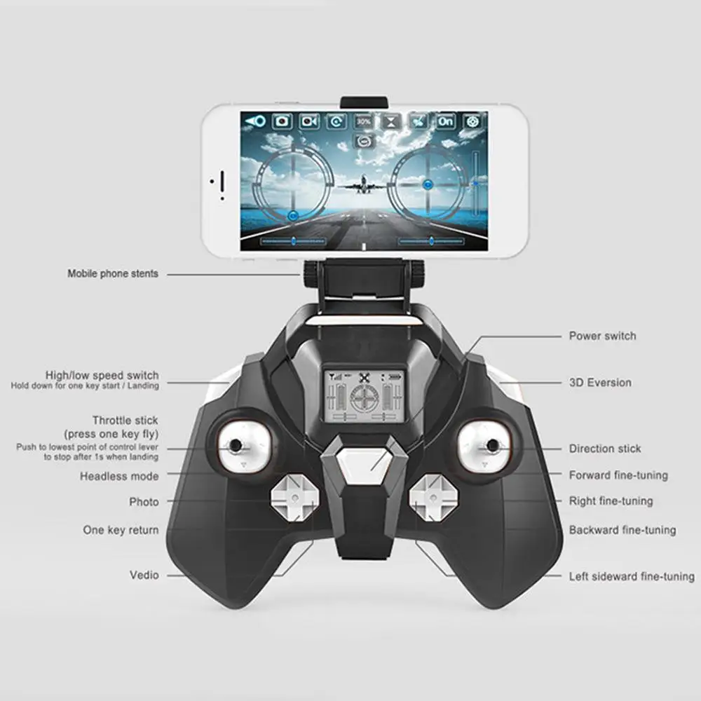 Оригинальный беспилотник БПЛА Quadcopter высоты самолета держать USB зарядка Headless
