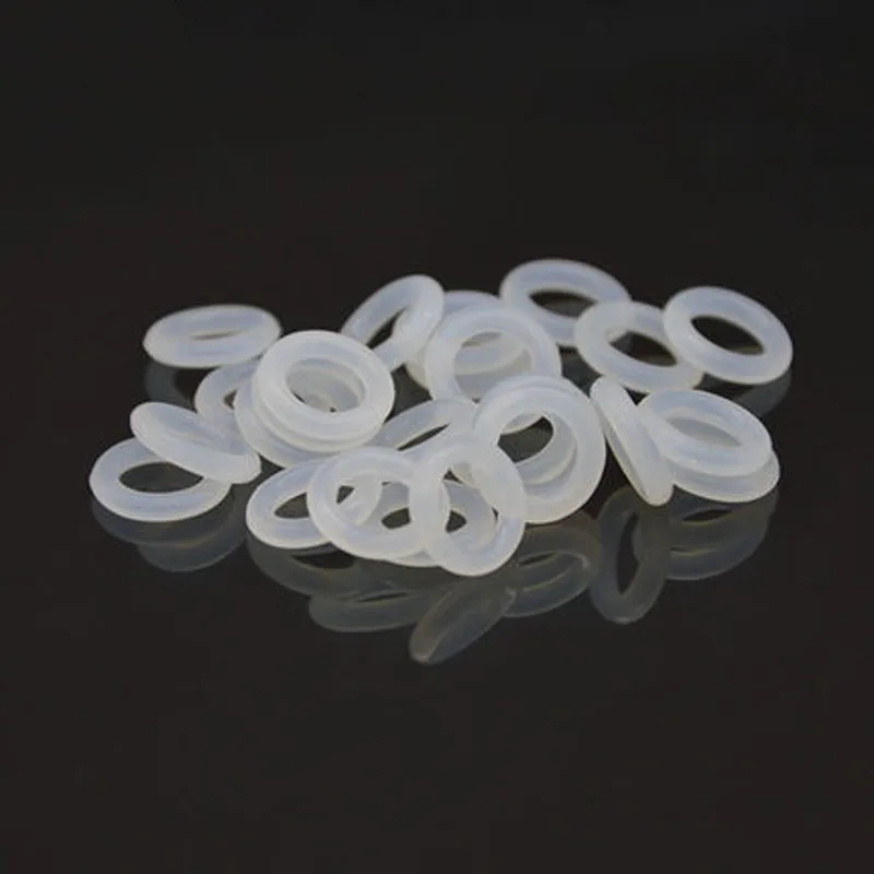 1pcs 5.7mm wire diameter white silicone O-ring outer waterproof insulation rubber band 375mm-410mm | Обустройство дома