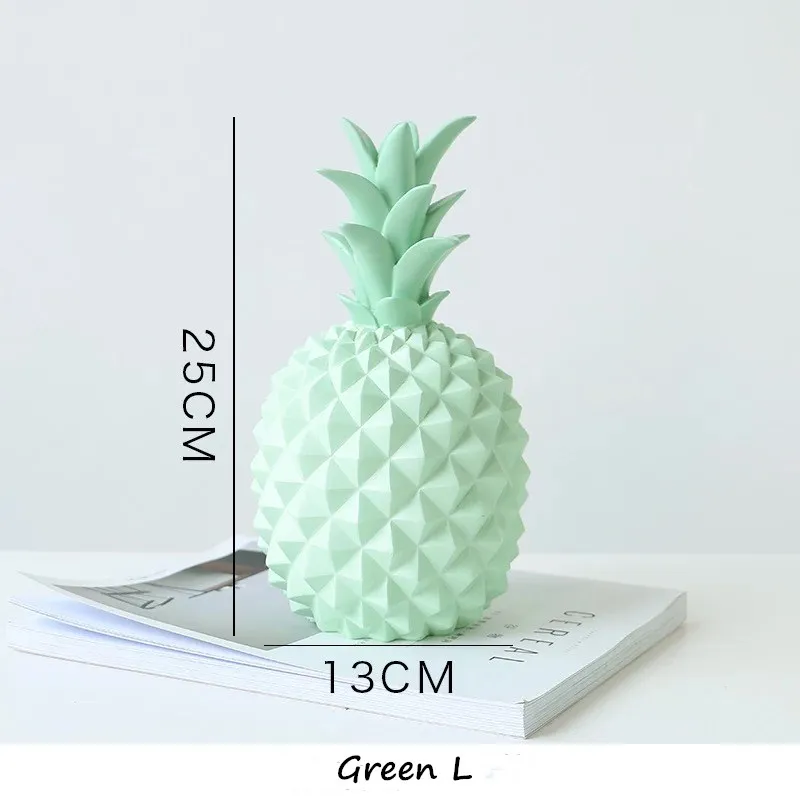 Green M NOOLIM нордическая современная простая и креативная коробка для хранения ананаса гостиная ресторан винный шкаф Декоративная копилка - Цвет: Green M