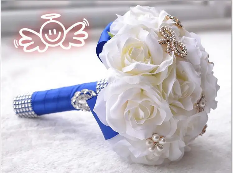 

Bridal Bouquet Artificial Foam Flowers Roses For Women Wedding Arrangement Bridal Bouquet Wedding Bouquets D413