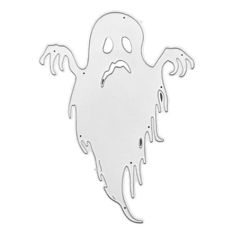 

OOTDTY Halloween Ghost Metal Cutting Dies Stencil DIY Scrapbooking Album Stamp Paper Card Embossing Crafts Decor