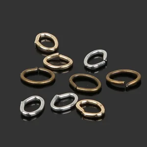 200 шт.лот модные железные овальные открытые прыгающие кольца для ожерелья браслета DIY ювелирных изделий Аксессуары 6x7 мм