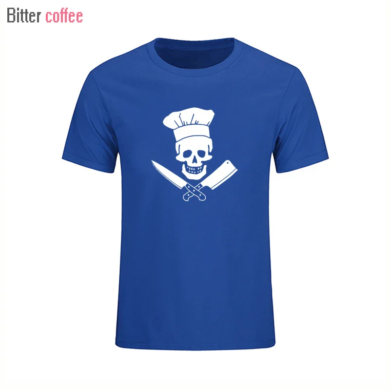 Летний Лидер продаж шеф повара череп Гриль Мастер короткий рукав Футболка диета