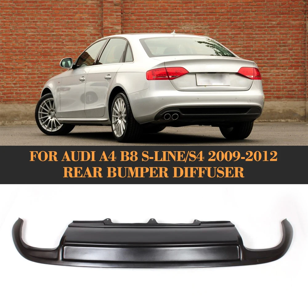 Двухсторонняя антенна заднего бампера для губ спойлер диффузор Audi A4 B8 S4 Sline