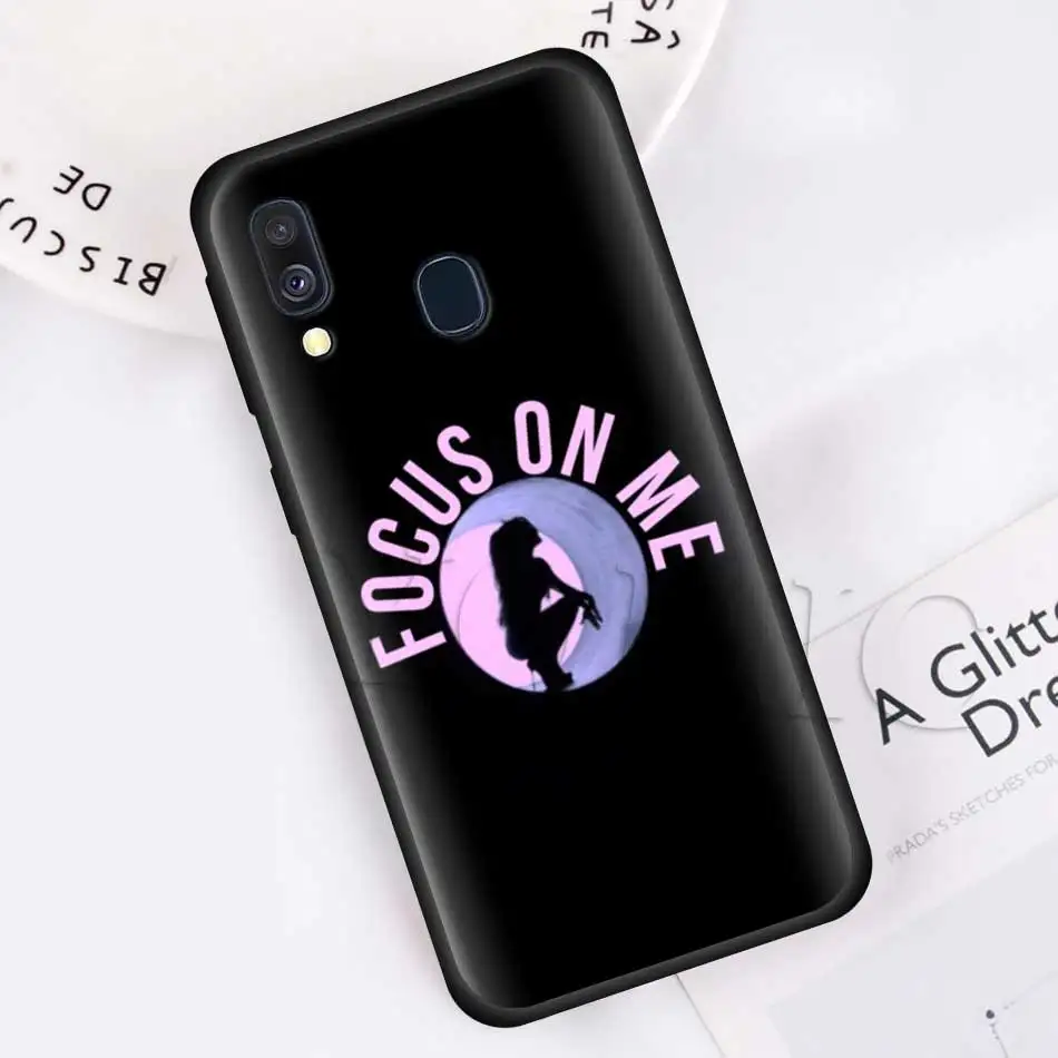 Певица Ариана Гранде силиконовый мягкий чехол для samsung Galaxy A50 A40 A70 A30 A20 A80 A6 A7 A8 плюс A9 черный чехол Coque