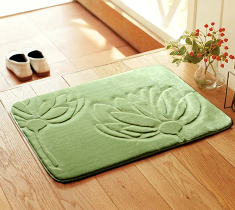 Коврики для ванной с цветочным принтом 1 шт. мягкий нескользящий коврик комнаты