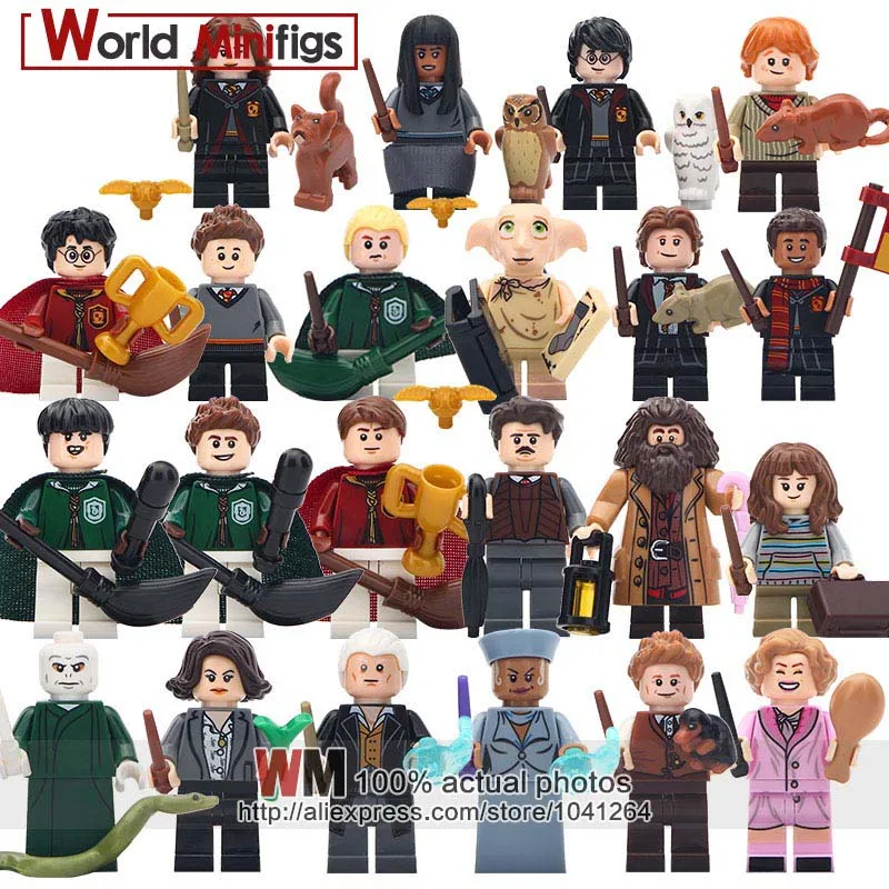 1 Набор, серия Harry Potteres Dobby Moody Дамблдор Madame Hooch Severus Snape Voldemort Dean Thomas, строительные блоки, игрушки в подарок