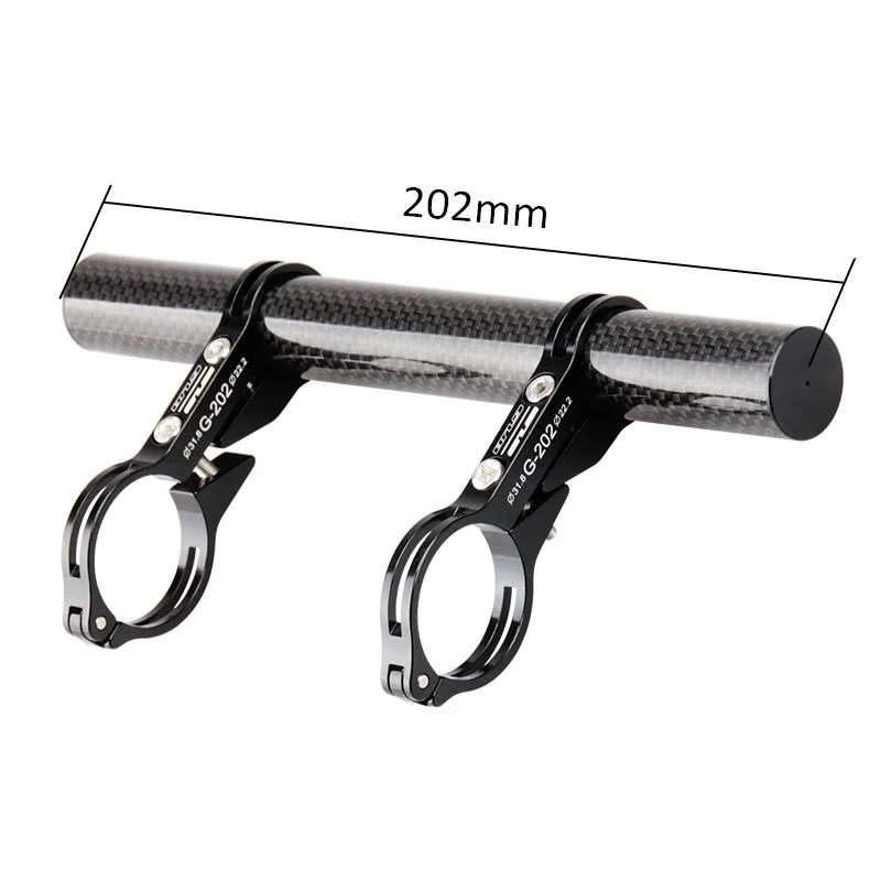 

20CM GUB G-202 Carbon Fiber Bicycle Handlebar Extender Bike Bell Extension Lamp Holder Cycle computer Mount phone 7 Accessories