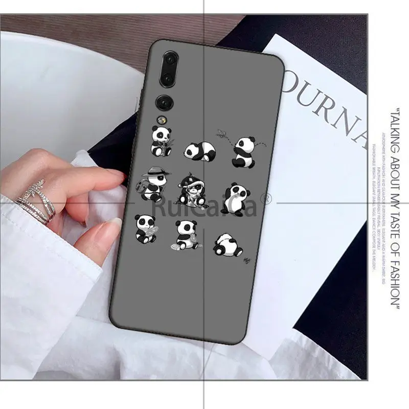Чехол для телефона Ruicaica love funny panda DIY чехол Huawei Mate10 Lite P20 Pro P10 Plus Honor 9 10 мобильного