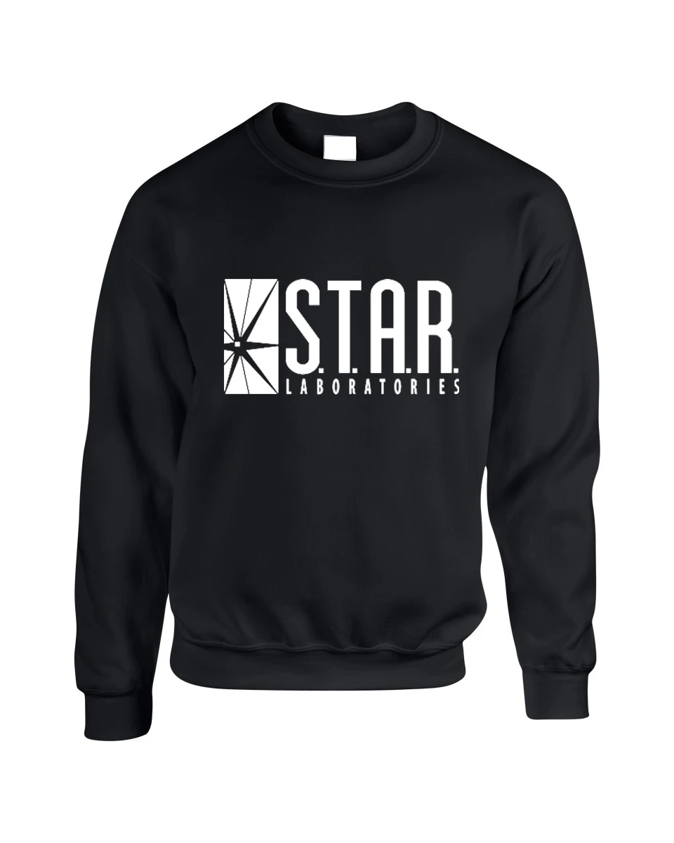 Толстовка с надписью The Flash Star Lab теория джика большого взрыва толстовка уличная