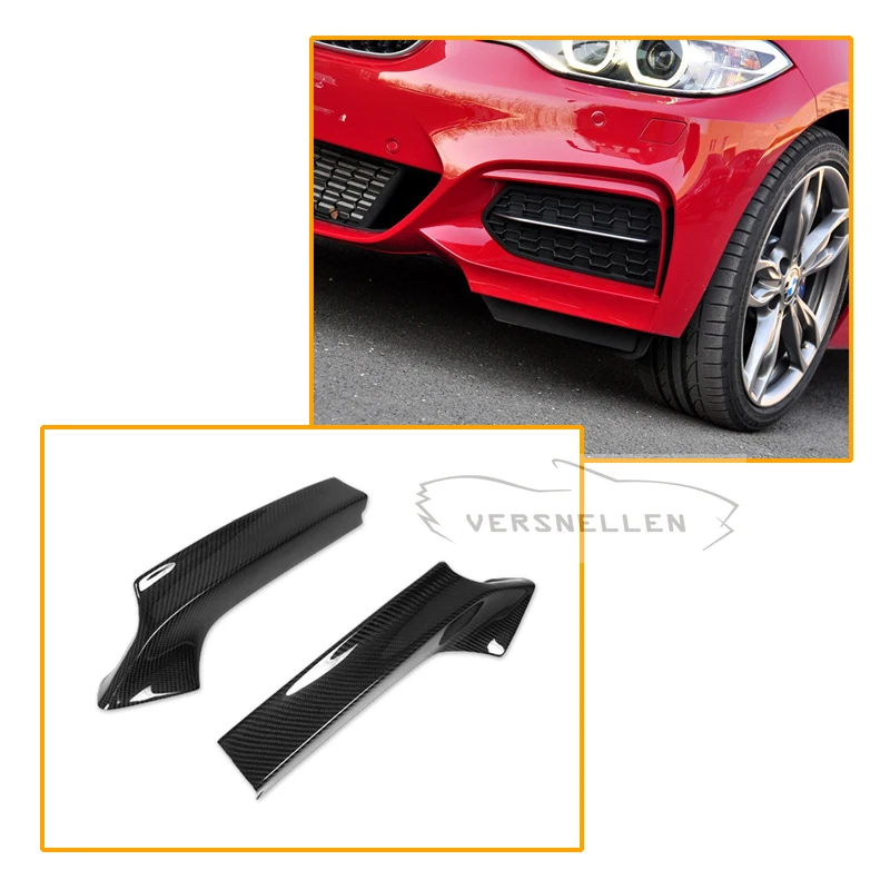 Для BMW F22 углеродный передний сплиттер 2 серии M-Tech M235i M240i 2014 UP бампер для губ