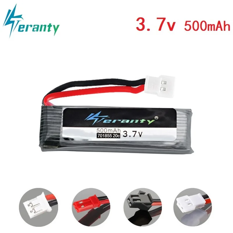 Литий полимерный аккумулятор 3 7 в 500 мАч для JJRC H37 U815A U818A U819A L6052 L6036 V212 V222 H07 V929 V959 V930