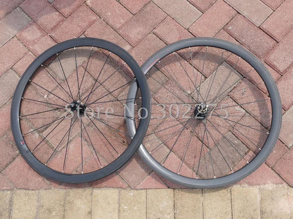 Toray Carbon Fiber Matt Glossy 700C Tubular Wheelset 38mm Road Bike Wheel Rims 20.5/23/25mm Width |