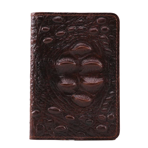Crocodile Pattern Горячая Распродажа, коровья кожа, RFID, защита карт, кошельки, гарантия, Новые поступления, голова крокодила, унисекс, путешествия, Обложка для паспорта - Цвет: Crocodile Pattern