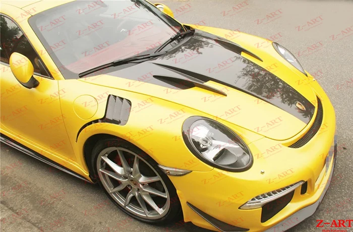 Z-ART TEMPUS передний капот для Porsche 911 углеродное волокно передняя крышка багажника 991