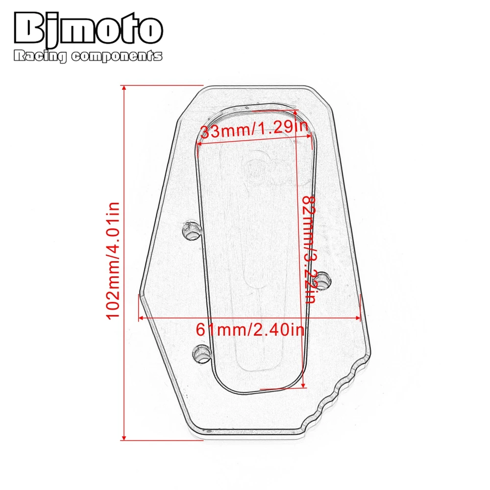 Подставка удлинительная для мотоцикла BMW R1200RT R 1200 RT 2014 2015 2016 2017 2018|Накладки и