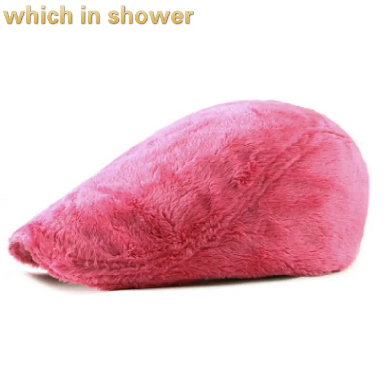 Мягкий бархатный Зимний берет шапка для женщин толстый теплый флисовый зимний