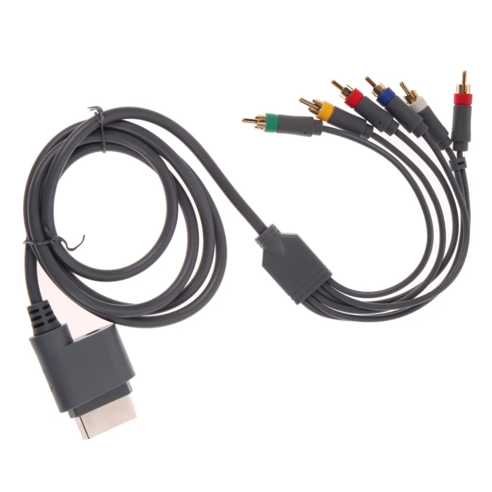 50 шт./лот оптовая продажа HDTV HD AV RCA компонентный кабель для Microsoft Xbox 360 Slim System|av
