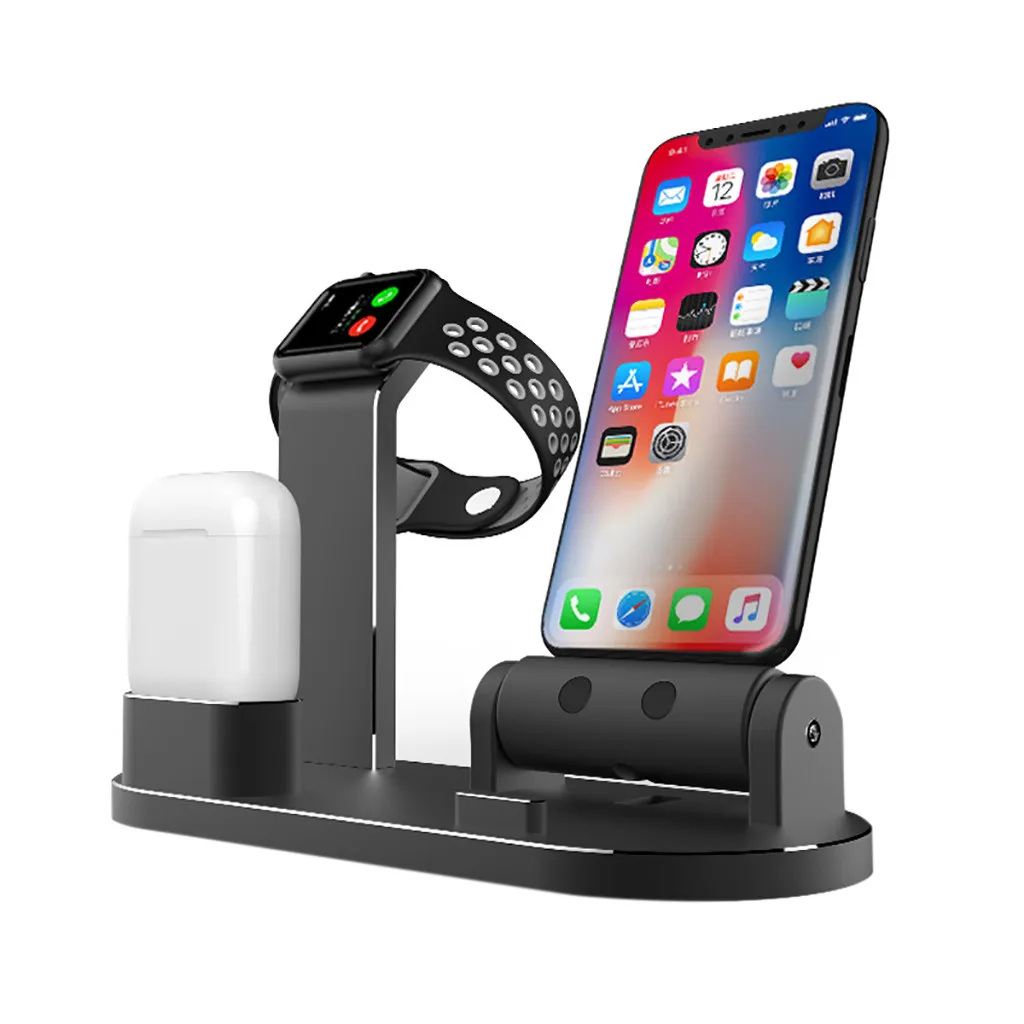 Новинка 2019 держатель док станции для зарядки из алюминиевого сплава iPhone Apple Watch