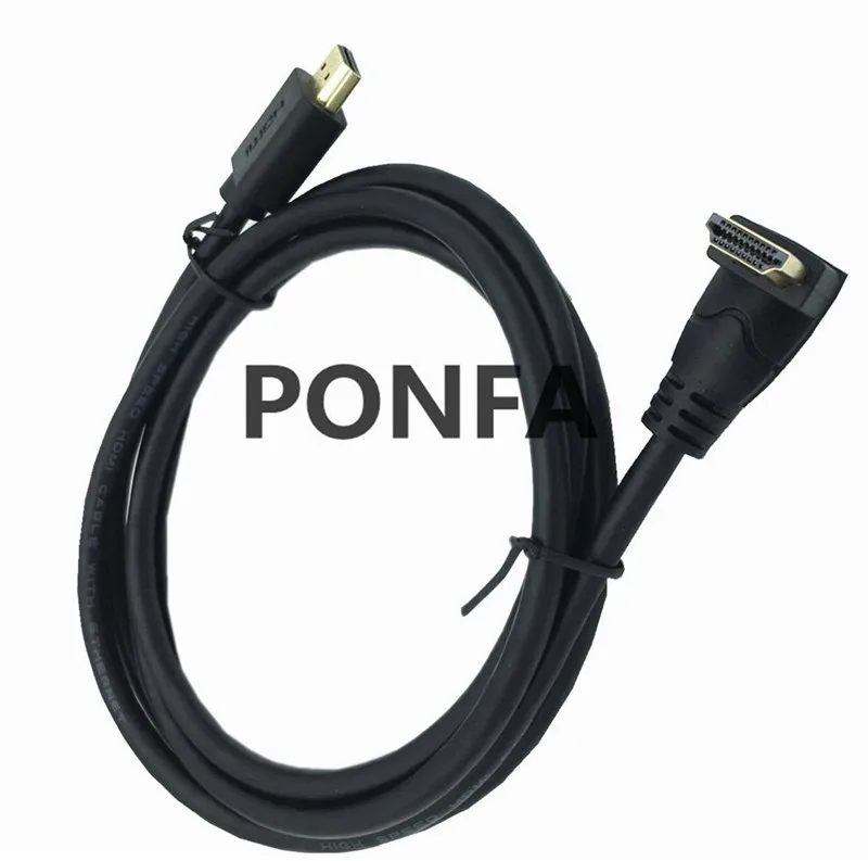 4K* 2K 60HZ HDMI 2,0 A штекер HDMI v2.0 вверх и вниз и влево и вправо под углом 90 градусов мужской HD удлинитель HDMI 2,0 в Угловой кабель