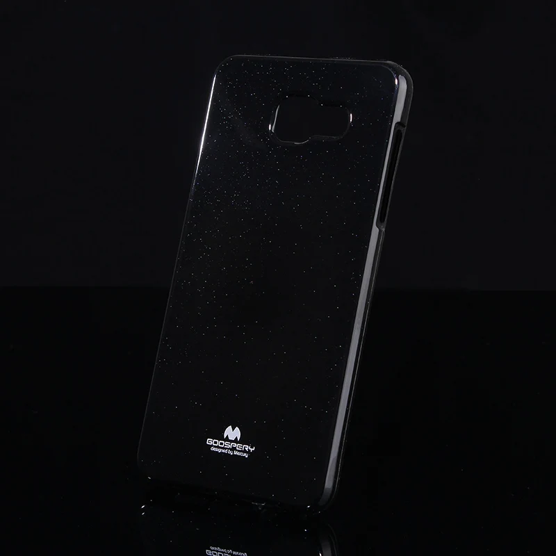Goospery Блестящий силиконовый чехол для Samsung Galaxy S8 J1 J2 J3 J5 J7 A3 A5 A7 Премьер-яркие цвета, мягкий ТПУ чехол - Цвет: Black