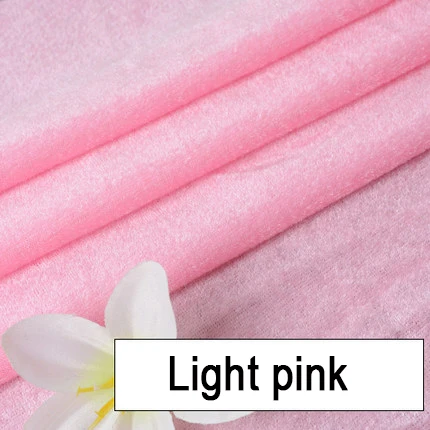 Light pink Бархатная ткань 100*160 см, полиэстер, спандекс, Telas, плюшевая ткань, цветная, сделай сам, ручная работа, шитье, лоскутное шитье, сценический занавес, скатерть - Цвет: Light pink