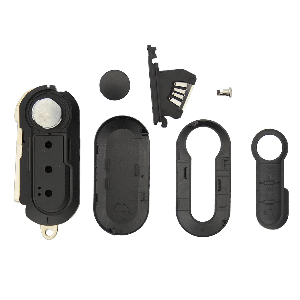 Okeytech 3 кнопки раскладного дистанционного ключа автомобиля в виде ракушки чехол