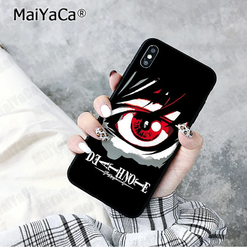 Чехол для мобильного телефона MaiYaCa аниме смерти Apple iphone 11 pro 8 7 66S Plus X XS MAX 5S SE