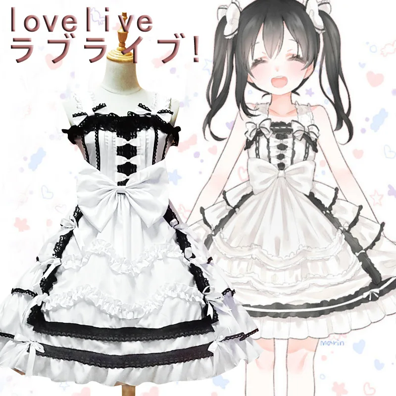 

Женский костюм Нико Ядзава из аниме «Love Live», белое платье принцессы, полноразмерное платье для косплея, платье лолиты