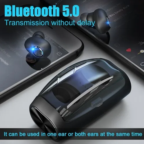 GIAUSA наушники вкладыши TWS с V6 стерео Беспроводной Bluetooth 5 0 + EDR гарнитура Шум